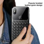 Phone Case Ultra-Thin Woven Grid Pattern