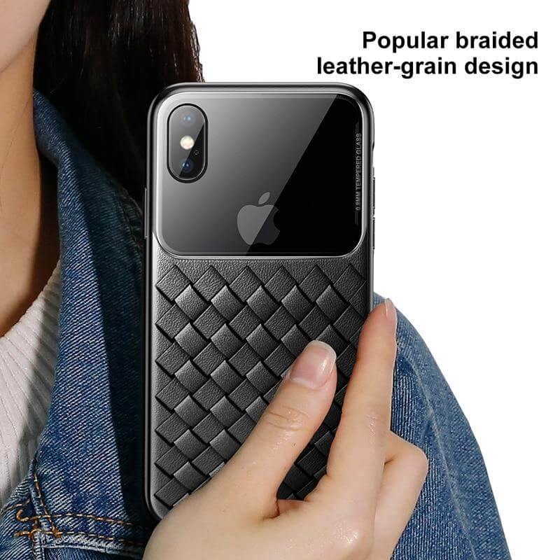 Phone Case Ultra-Thin Woven Grid Pattern