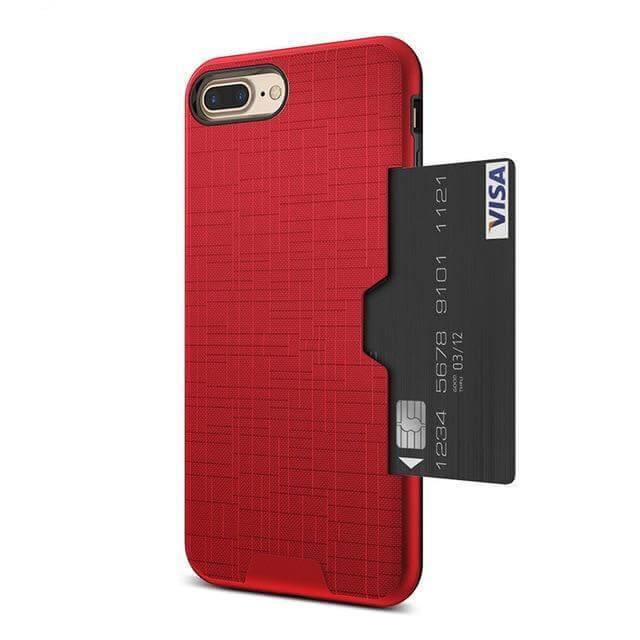 Phone Case Wallet Design Hidden Card Slot Impact-Resistant
