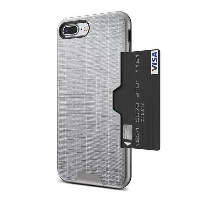 Phone Case Wallet Design Hidden Card Slot Impact-Resistant