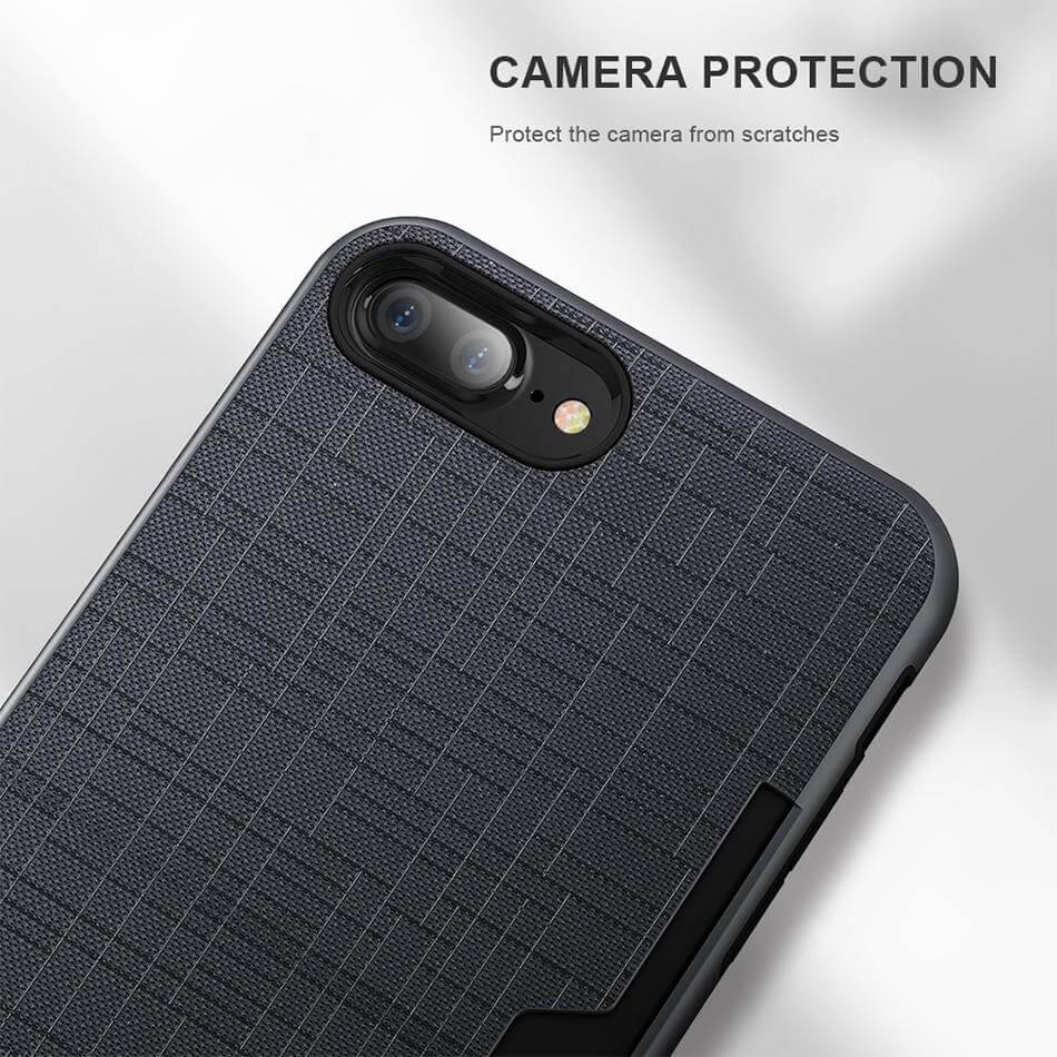 Phone Case Wallet Design Hidden Card Slot Impact-Resistant