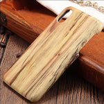 Phone Case Wood Back Slim Dirt-Resistant