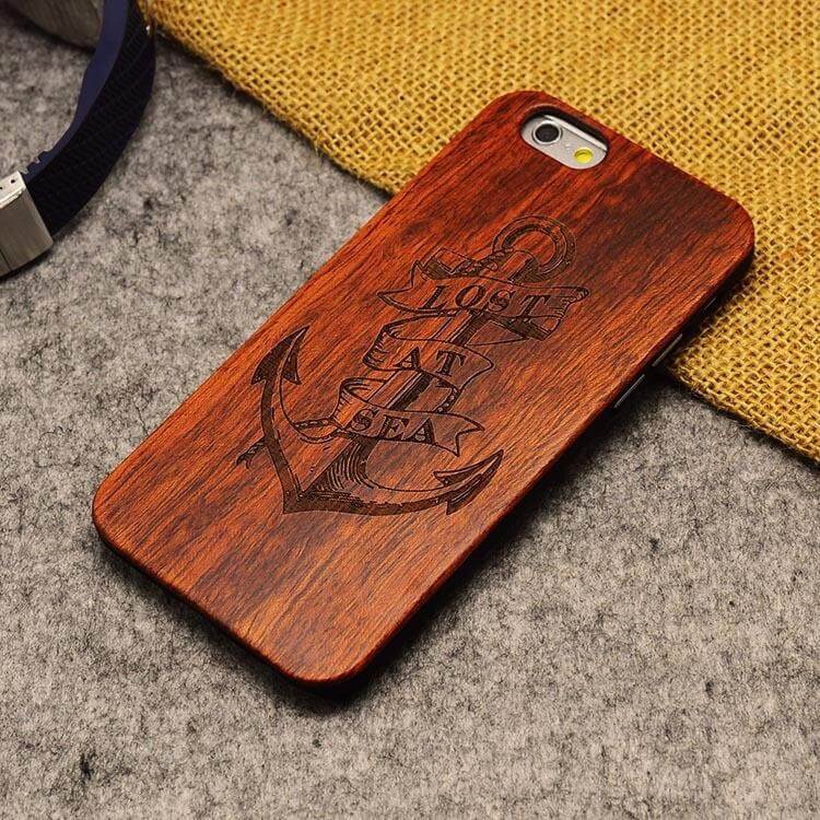 Phone Case Wood & PC Dirt & Impact Resistant