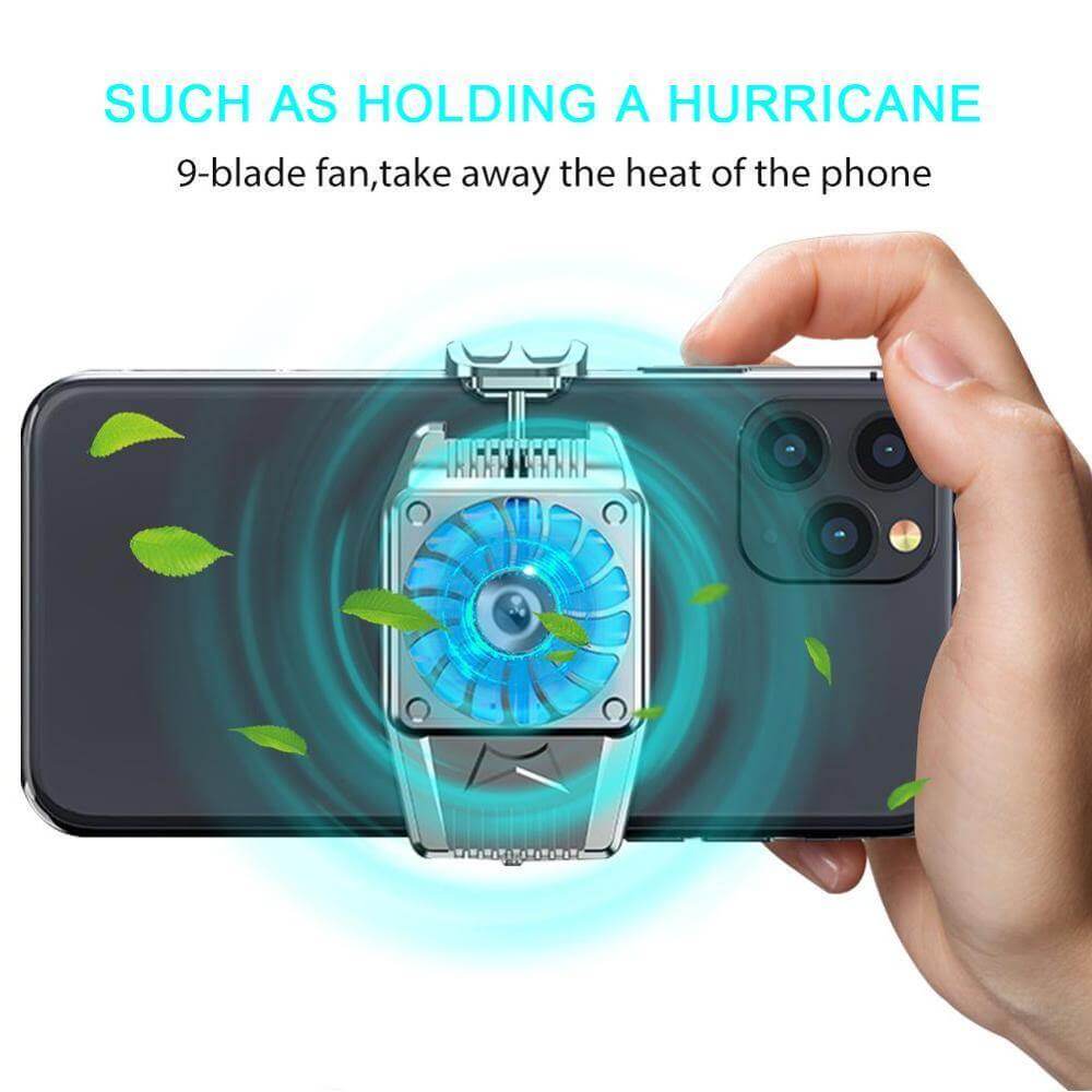 Phone Cooling Fan Clip-On Quiet 5000 RPM