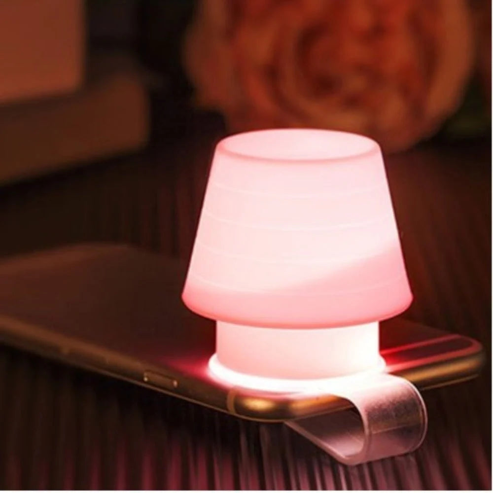 Phone Flashlight Night Light Silica Gel Diffuser