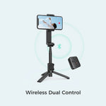 Phone Gimbal Stabilizer Foldable Extendable Bluetooth Remote Control