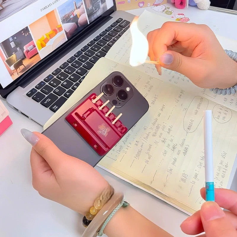 Phone Holder Built-In Match Storage Holds 5 Matches