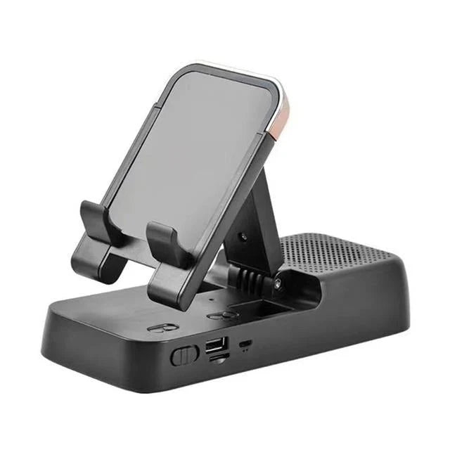 Phone Holder Dock Bluetooth Speaker Adjustable Angle Charging Support
