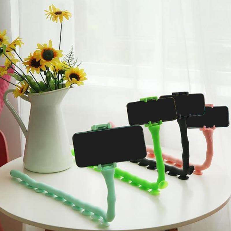 Phone Holder Flexible Suction Cup 360-Degree Rotation