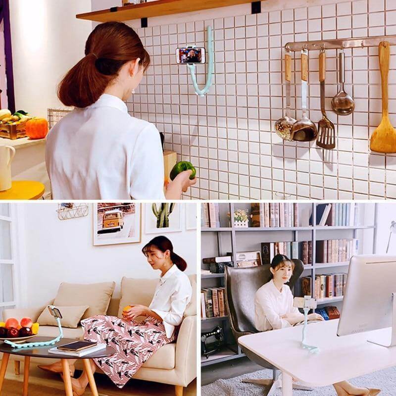Phone Holder Flexible Suction Cup 360-Degree Rotation