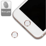 Phone Home Button Ring Sticker Metal Aluminum Finish