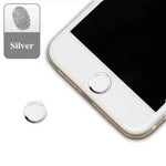 Phone Home Button Ring Sticker Metal Aluminum Finish