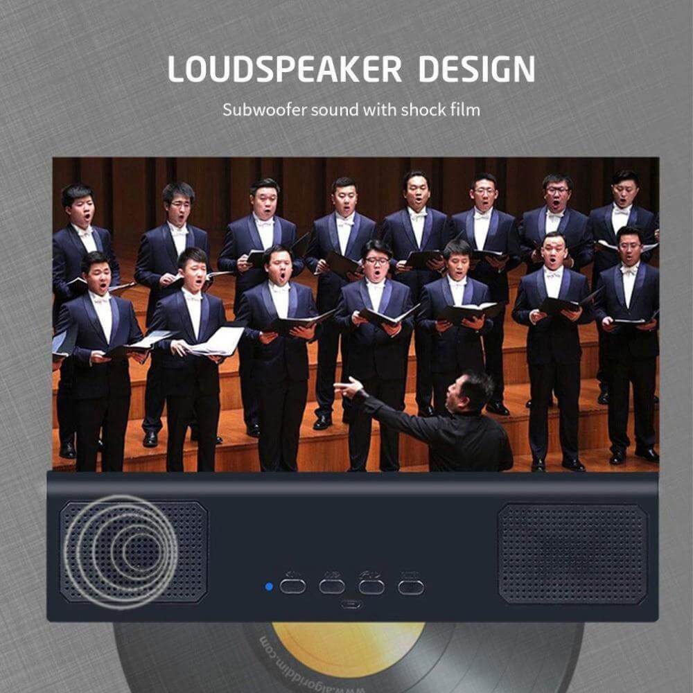 Phone Screen Magnifier 12-Inch HD Bluetooth Speaker