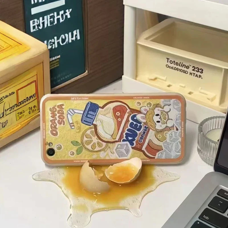 Phone Stand Resin Cracked Egg Design Universal Fit