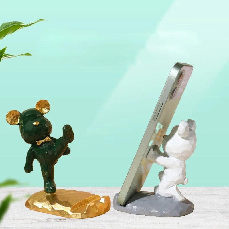 Phone Stand Resin Portable Hands-Free Viewing Mini Desk Surface