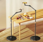 Phone & Tablet Floor Stand Adjustable Height Aluminum Alloy