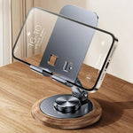 Phone & Tablet Stand Adjustable Rotating Foldable Metal Support