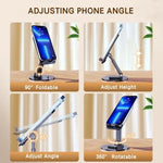 Phone & Tablet Stand Foldable 360° Rotating Non-Slip Base