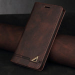 Phone Wallet Case Faux Leather Card Slots Built-In Stand