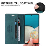 Phone Wallet Case Faux Leather Card Slots Built-In Stand