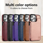 Phone Wallet Case Faux Leather RFID-Blocking Card Holder