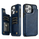 Phone Wallet Case Faux Leather RFID-Blocking Card Holder