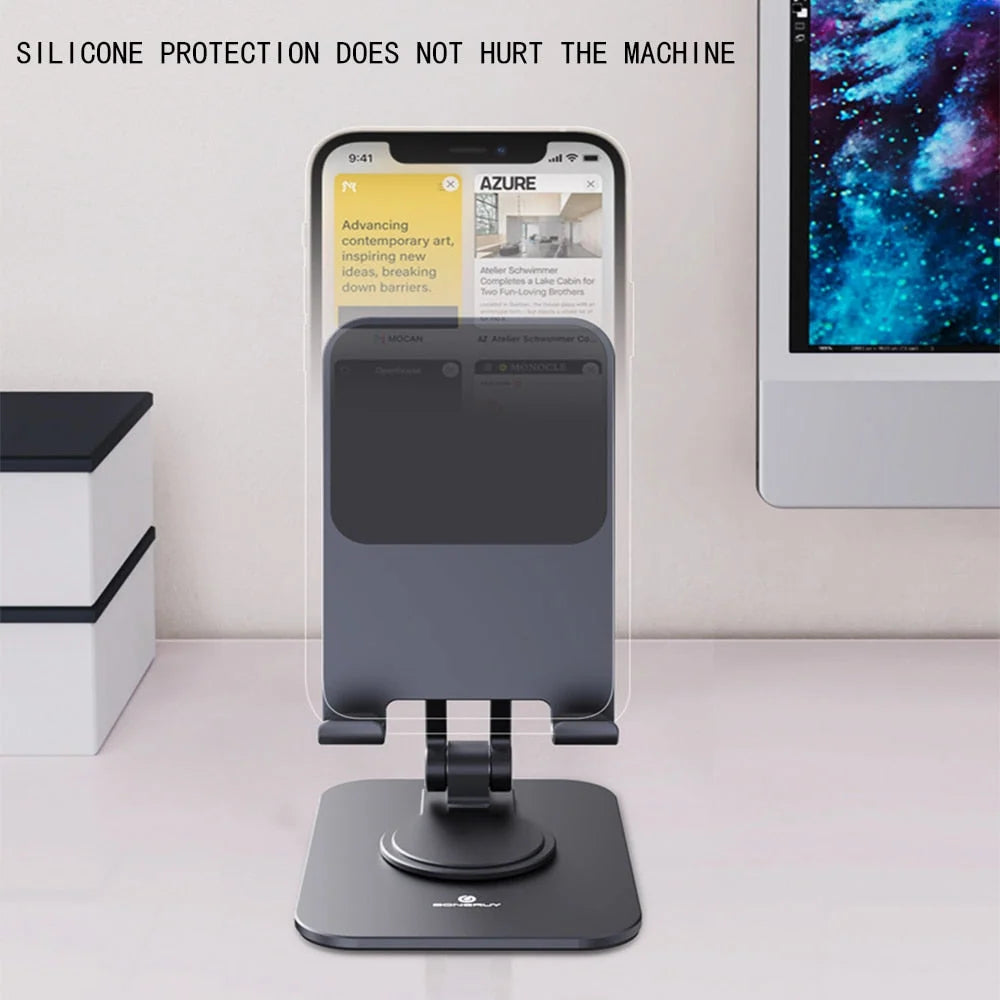 Phone and Tablet Holder Metal Rotating Swivel & Tilt