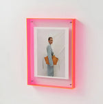 Photo Frame Clear Acrylic Floating Desk & Wall Mount