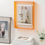 Photo Frame Clear Acrylic Floating Desk & Wall Mount
