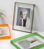 Photo Frame Clear Acrylic Floating Desk & Wall Mount