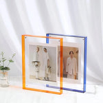 Photo Frame Clear Acrylic Floating Desk & Wall Mount