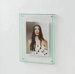 Photo Frame Clear Acrylic Floating Desk & Wall Mount