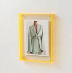 Photo Frame Clear Acrylic Floating Desk & Wall Mount
