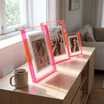 Photo Frame Transparent Acrylic Freestanding or Wall-Mountable