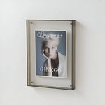 Photo Frame Transparent Acrylic Freestanding or Wall-Mountable