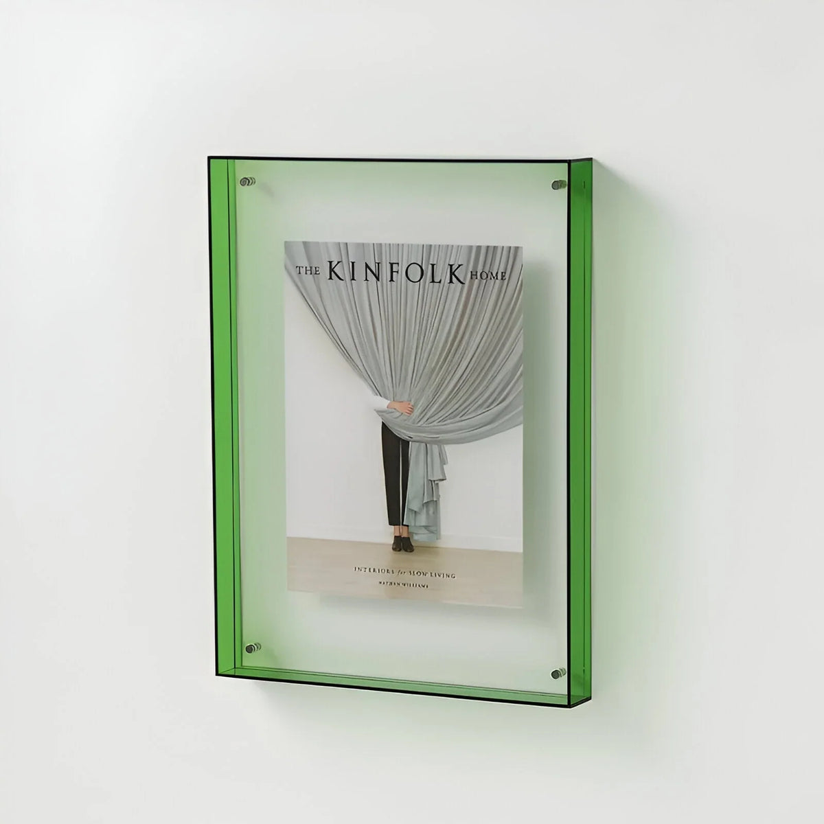 Photo Frame Transparent Acrylic Freestanding or Wall-Mountable