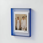 Photo Frame Transparent Acrylic Freestanding or Wall-Mountable