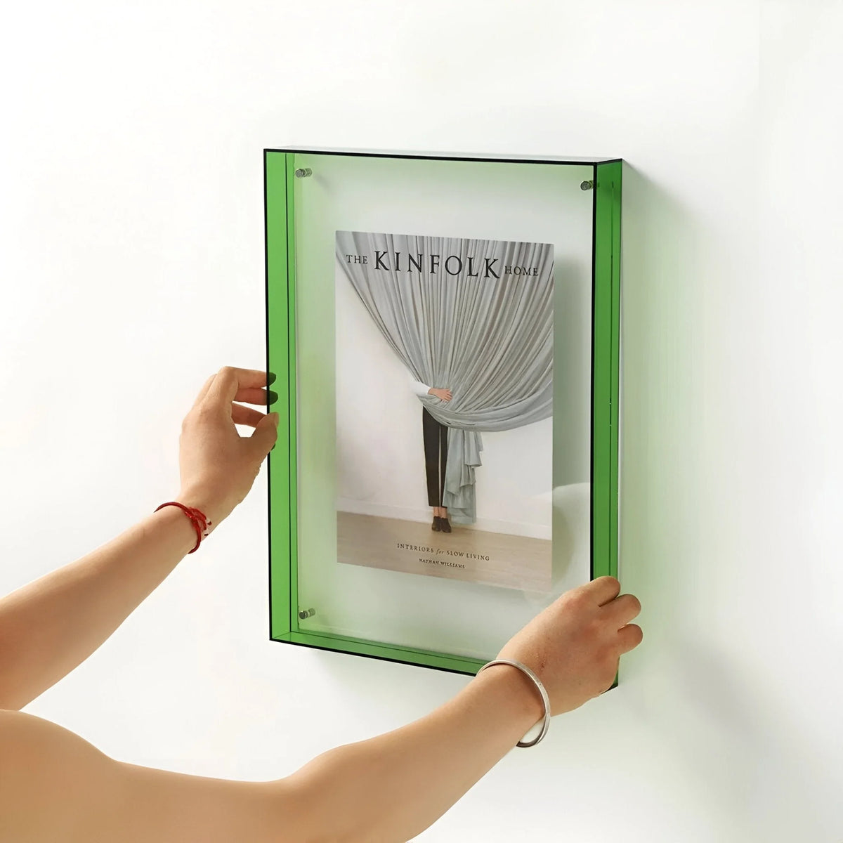 Photo Frame Transparent Acrylic Freestanding or Wall-Mountable