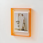 Photo Frame Transparent Acrylic Freestanding or Wall-Mountable