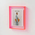 Photo Frame Transparent Acrylic Freestanding or Wall-Mountable