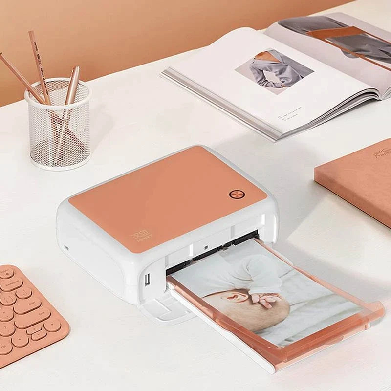 Photo Printer Inkless Wireless Portable 300 DPI With 54 Sheets