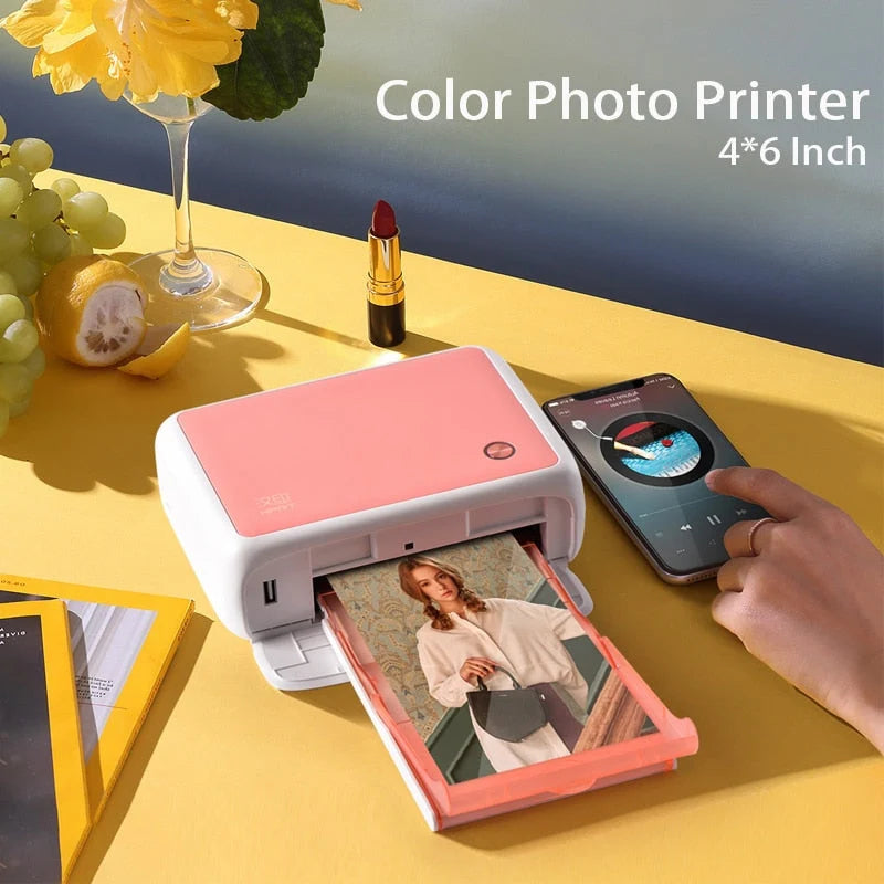Photo Printer Inkless Wireless Portable 300 DPI With 54 Sheets