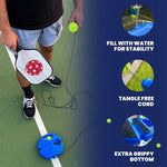 Pickleball Trainer Solo Rebounder Glow-In-The-Dark Balls