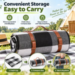 Picnic Blanket Waterproof Cushioned Foam Foldable