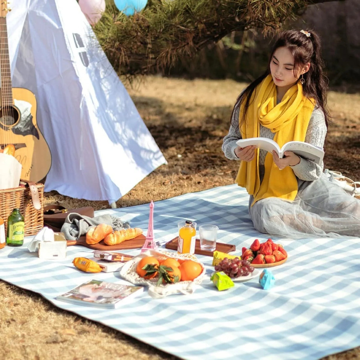 Picnic Blanket Waterproof Cushioned Foam Foldable