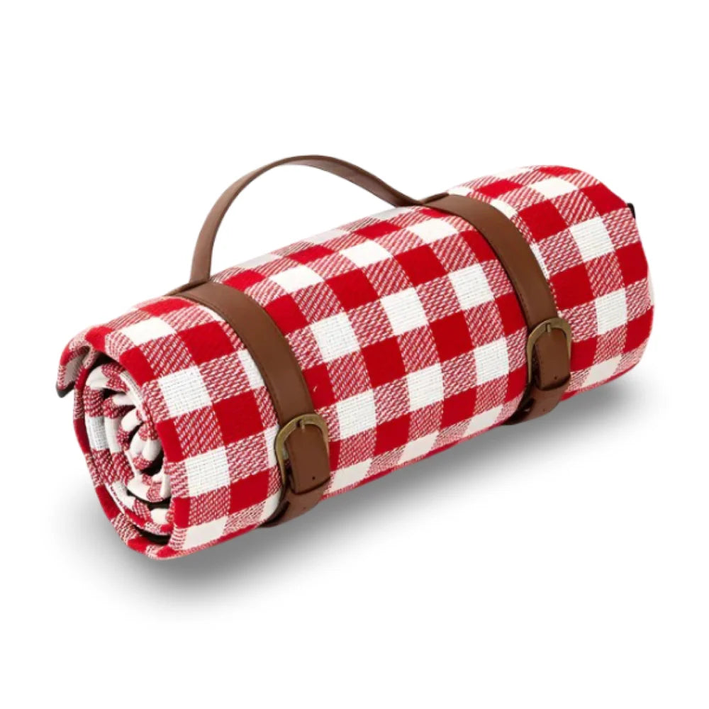 Picnic Blanket Waterproof Padded Foldable With Carry Handle