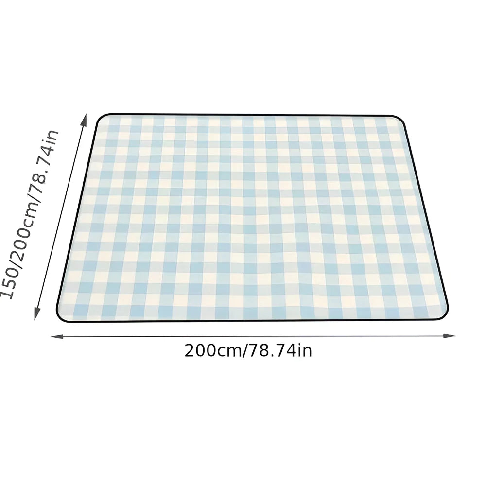 Picnic Blanket Waterproof Padded Foldable With Carry Handle