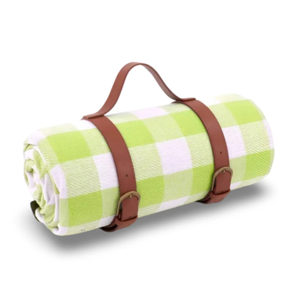 Picnic Blanket Waterproof Padded Foldable With Carry Handle