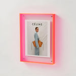 Picture Frame Acrylic Neon Edge Stand Or Hang