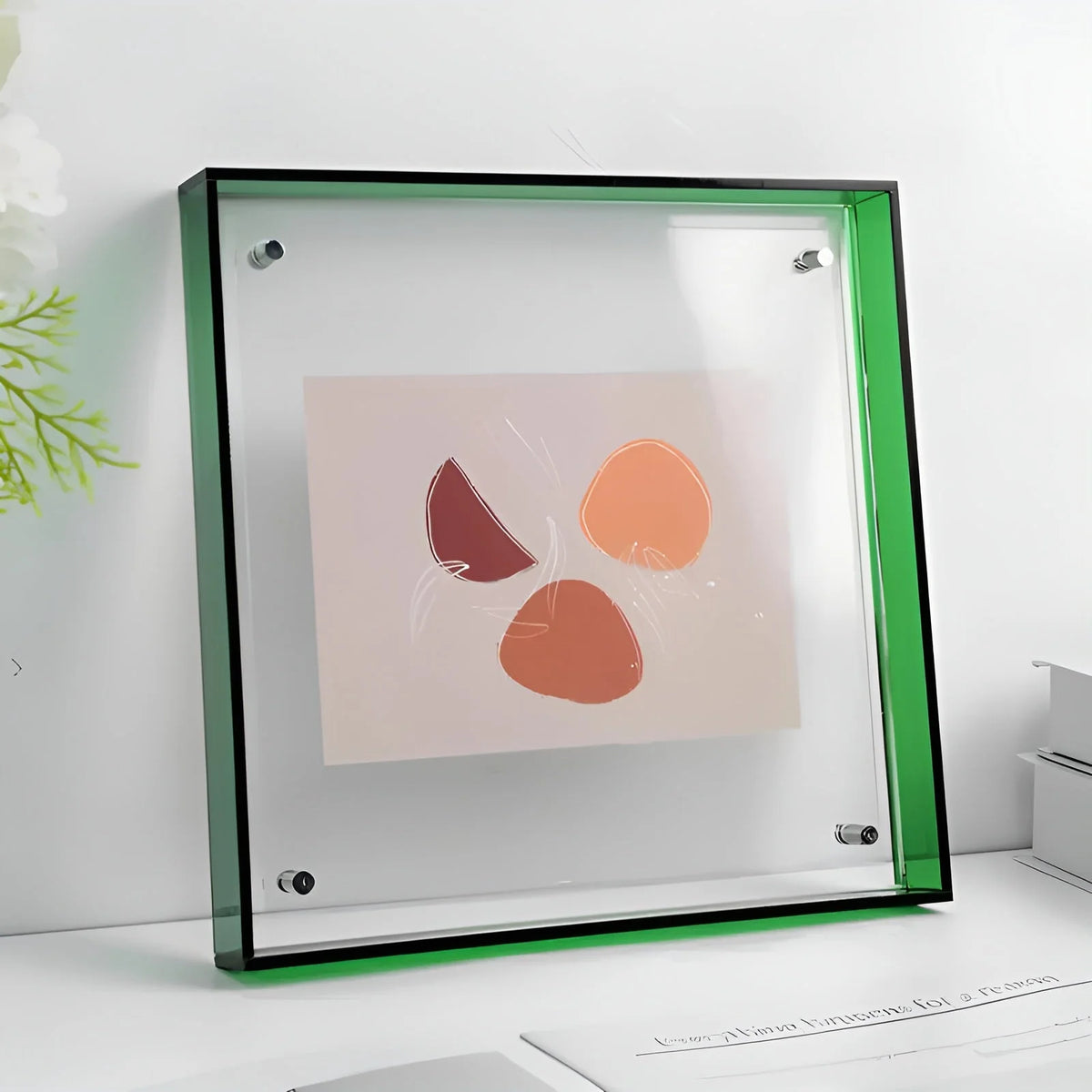 Picture Frame Acrylic Neon Edge Stand Or Hang